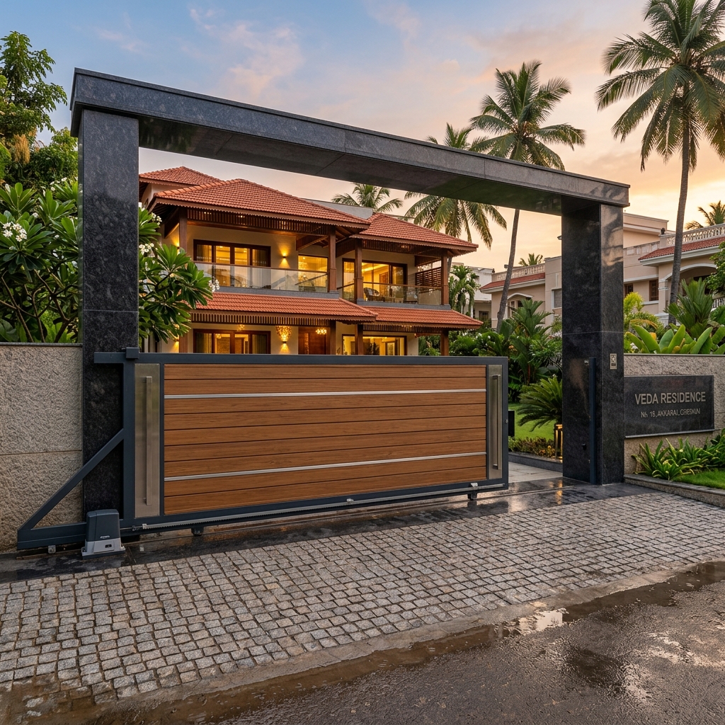 Industrial gate automation installation by PRO TEC in Chennai
